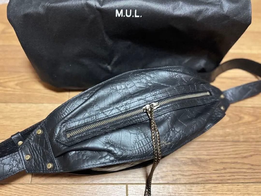 M.U.L. エムユーエル パッチワーク型押し キャンディバッグ