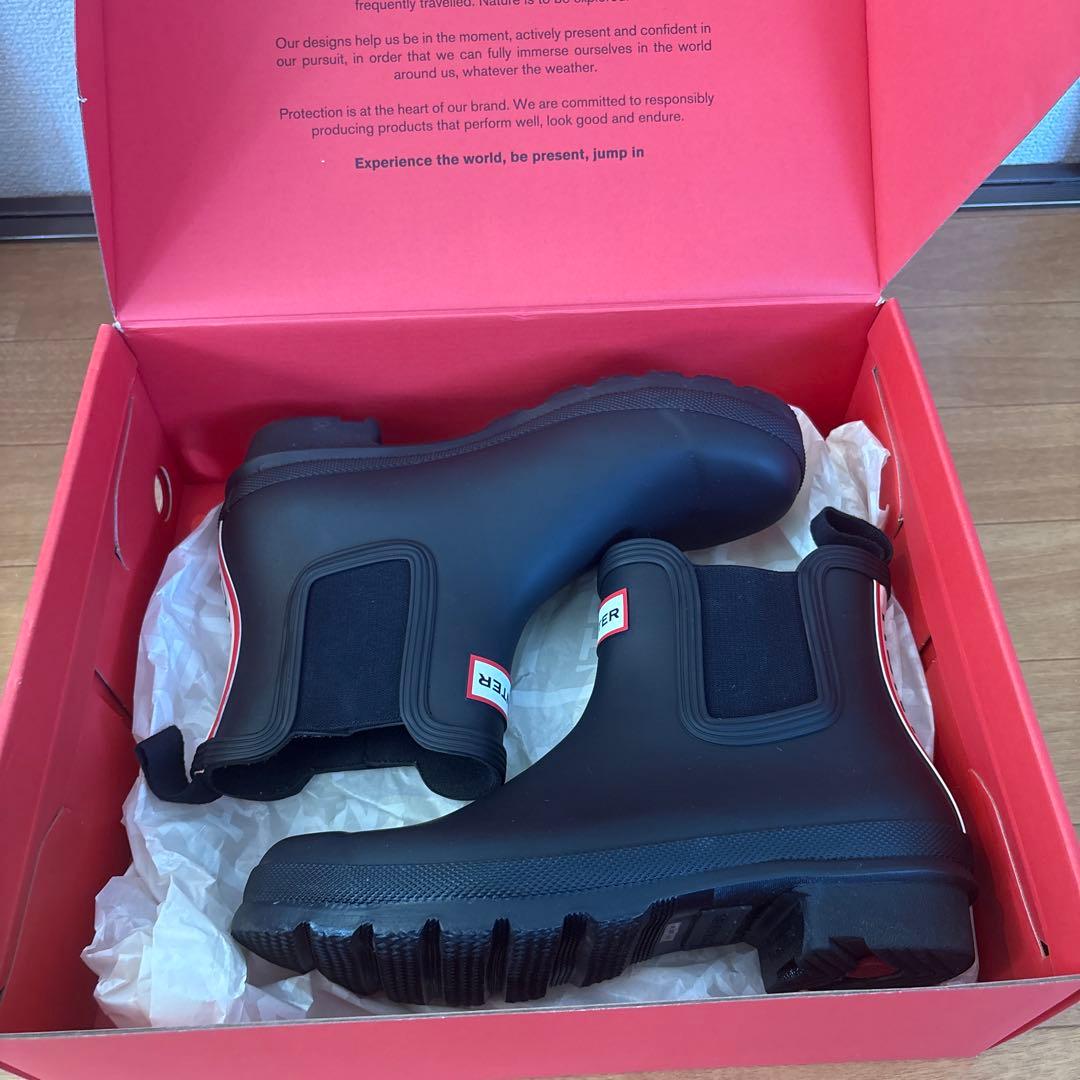 美品　HUNTER レインシューズ　24cm