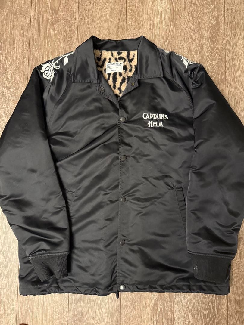 CAPTAINS HELM コーチジャケット　ナイロン　豹柄　ボア