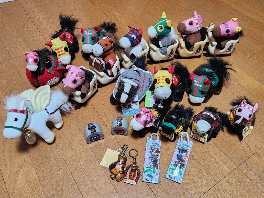 競走馬 ぬいぐるみセット 競馬 サラブレッド クリスマス