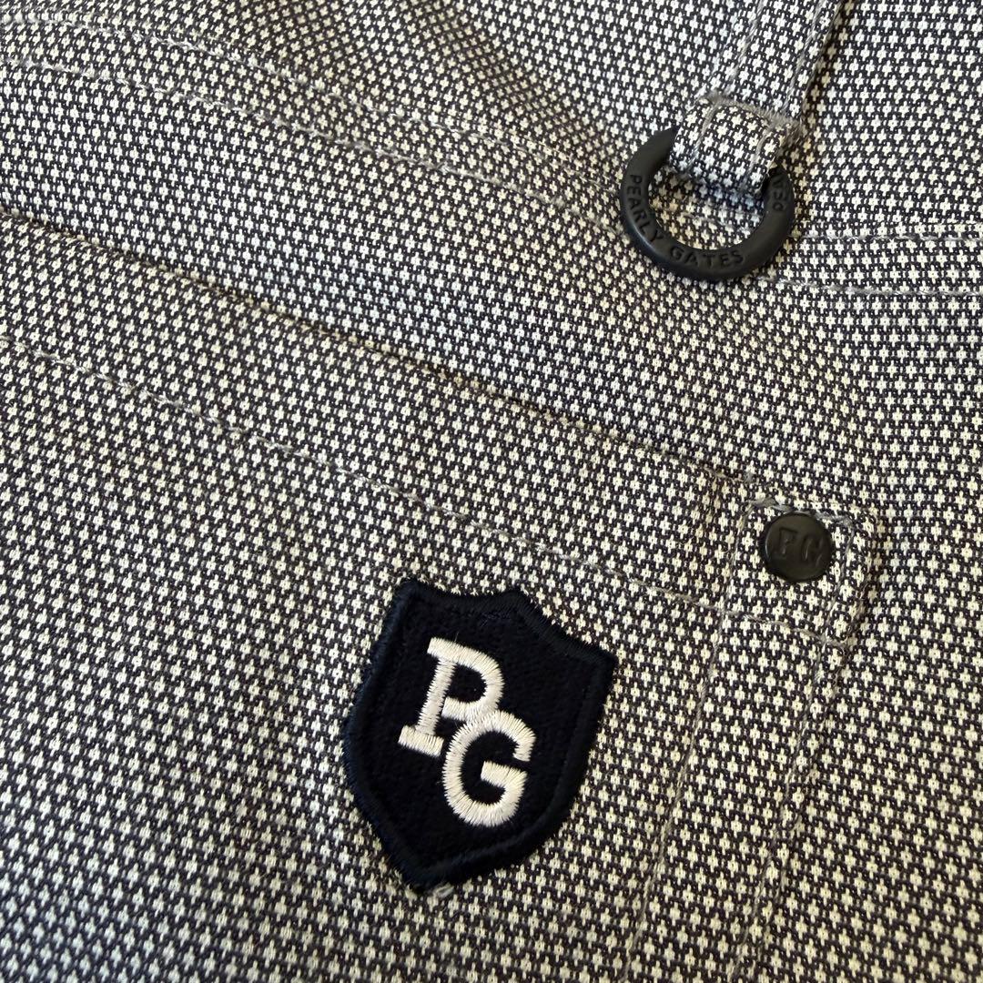 美品　パーリーゲイツ　パンツ　グレー　M〜L相当　コットン素材　ネイビー　紺　4