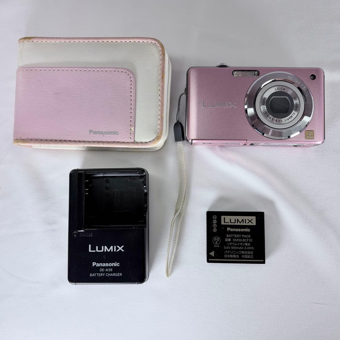 【良品】Panasonic LUMIX DMC-FS6 ピンク 純正ケースつき