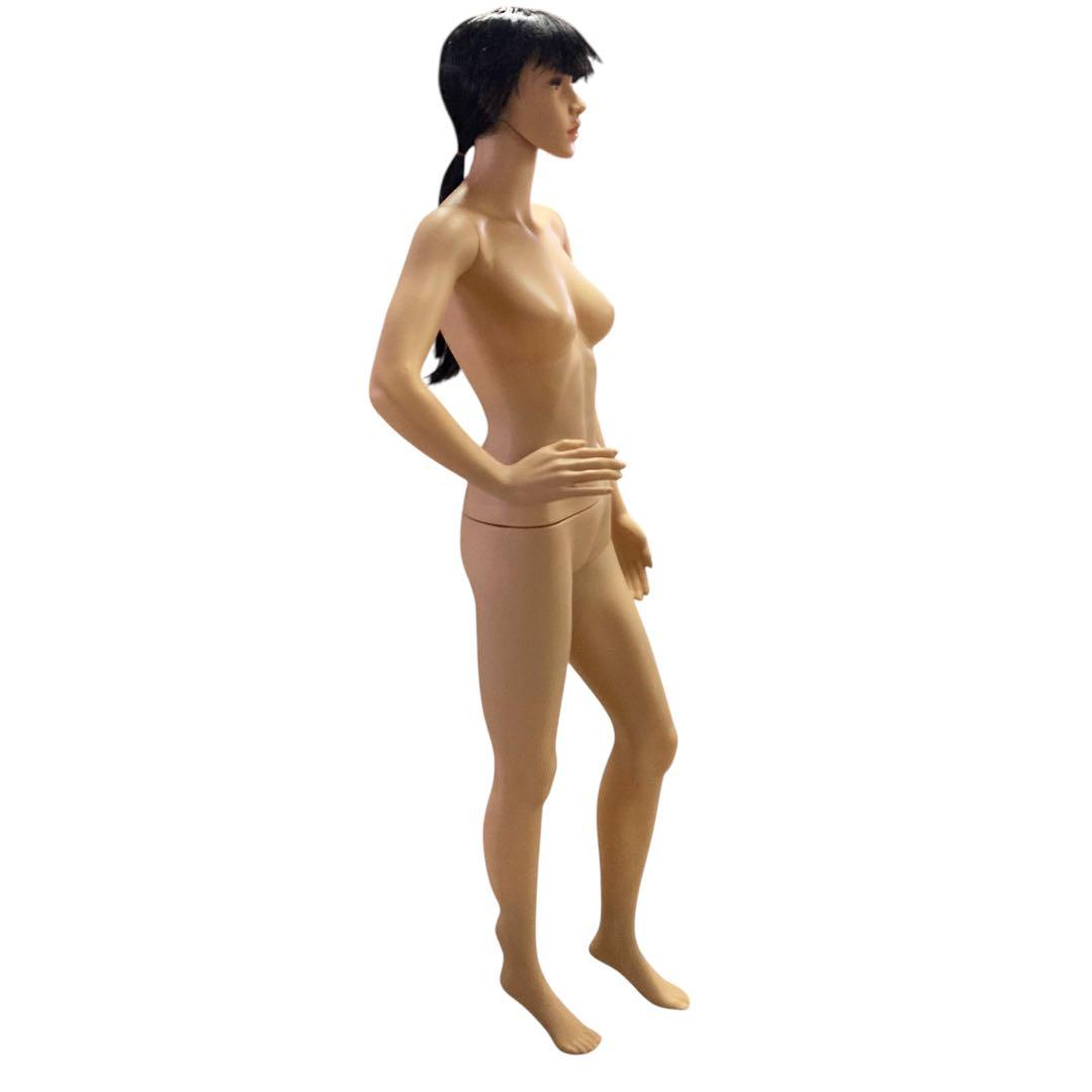 【メ01119-45】女性 等身大全身マネキン 170cm ガラス台座付き