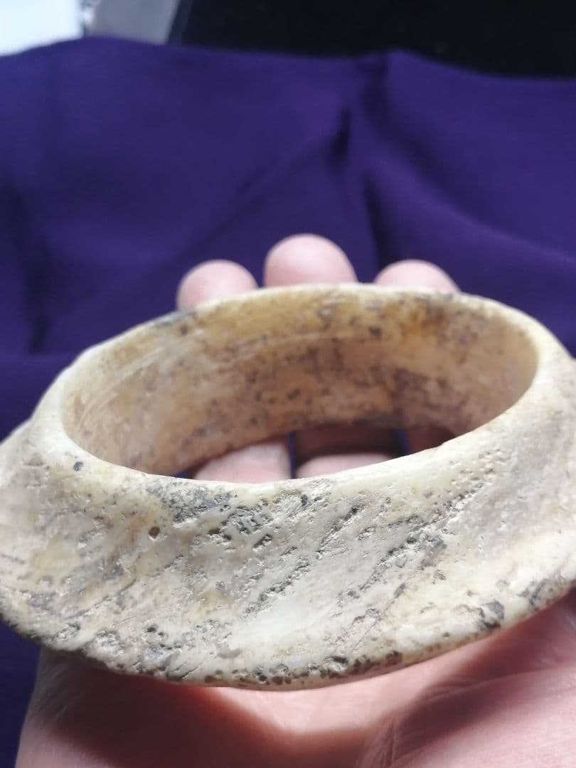 ★古墳初期『玉石垂飾輪』出土品。玉石　230g　埋蔵文化財　非常に貴重なものです