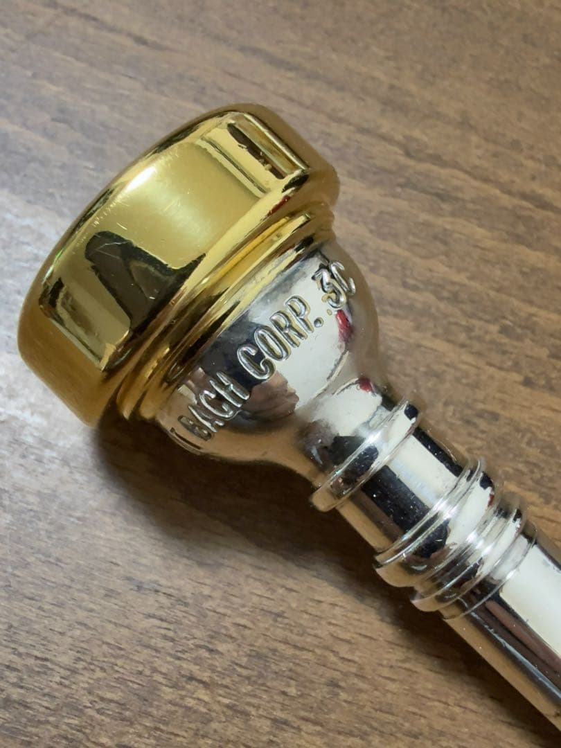 バックBACH CORP. 3C (ディープピリオド) コルネットマウスピース