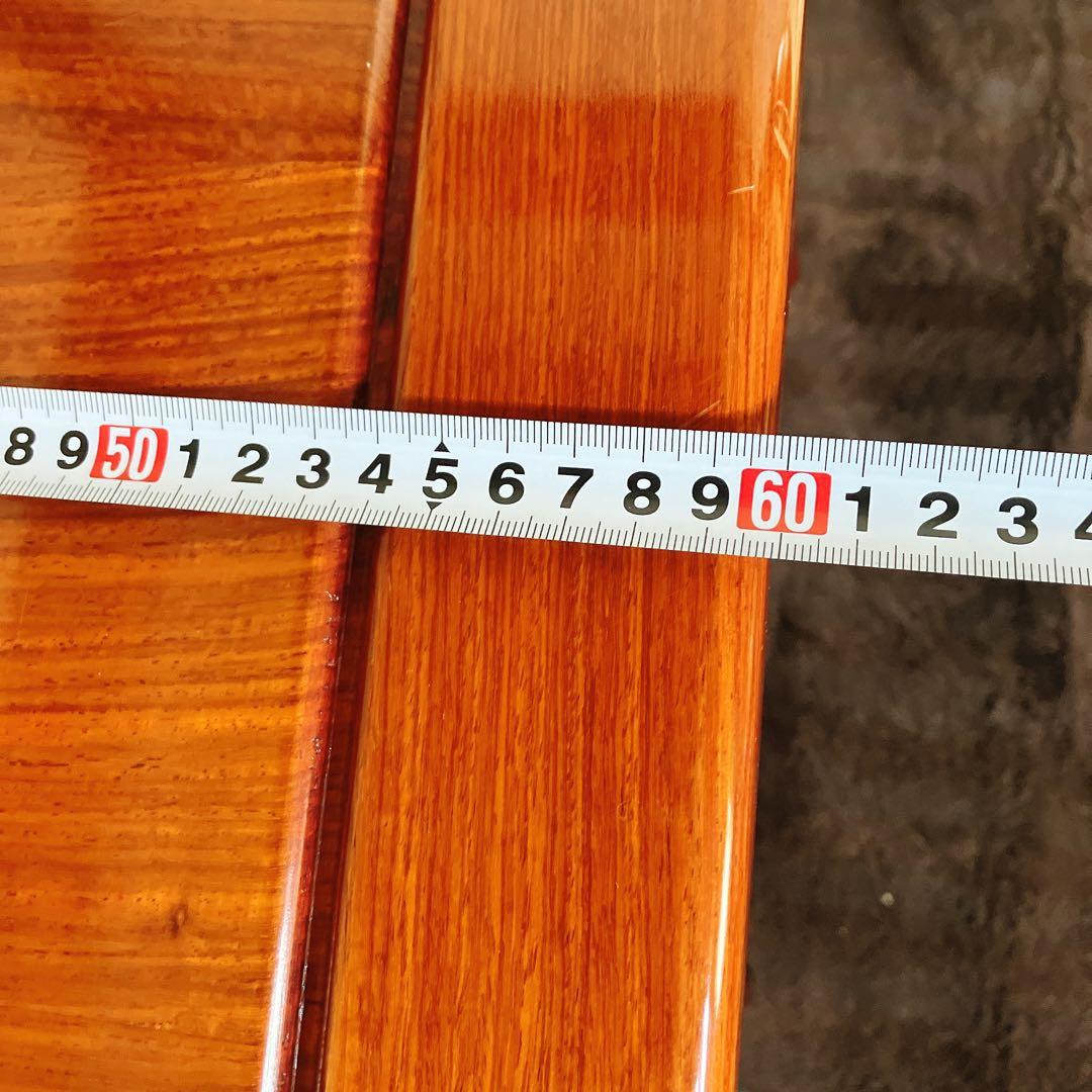 中国家具 木製サイドテーブル 花台 飾り台 角卓　唐木調