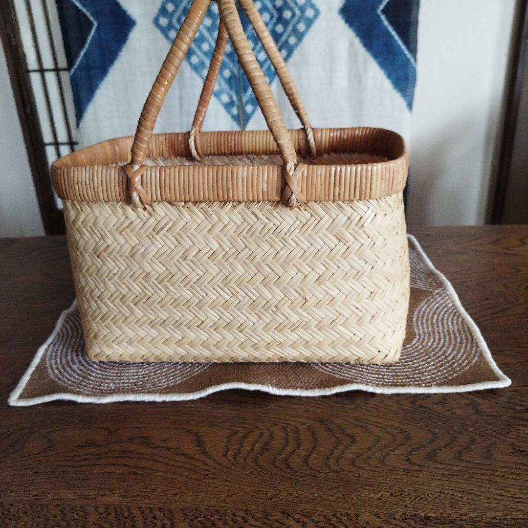竹かごバッグ
