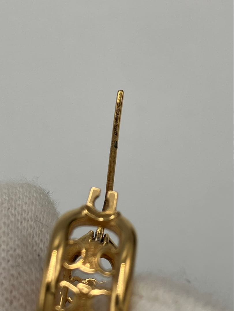 【片耳のみ】CELINE セリーヌ マカダム ピアス