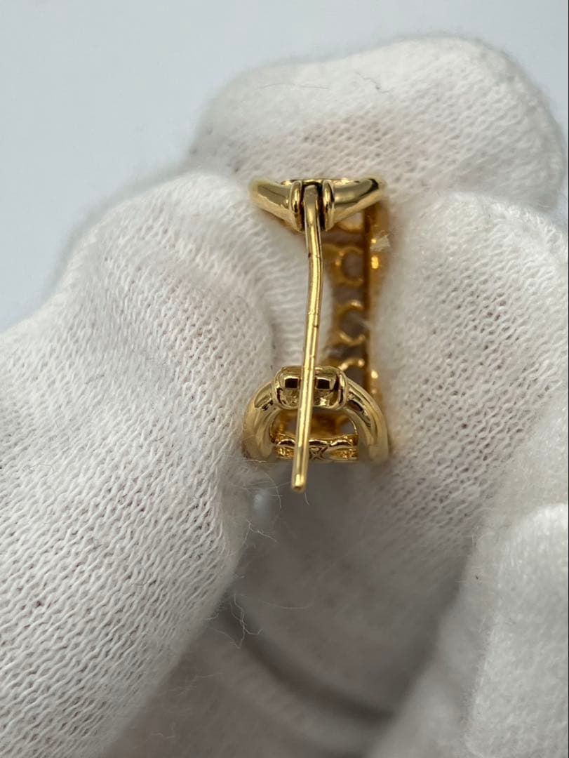 【片耳のみ】CELINE セリーヌ マカダム ピアス