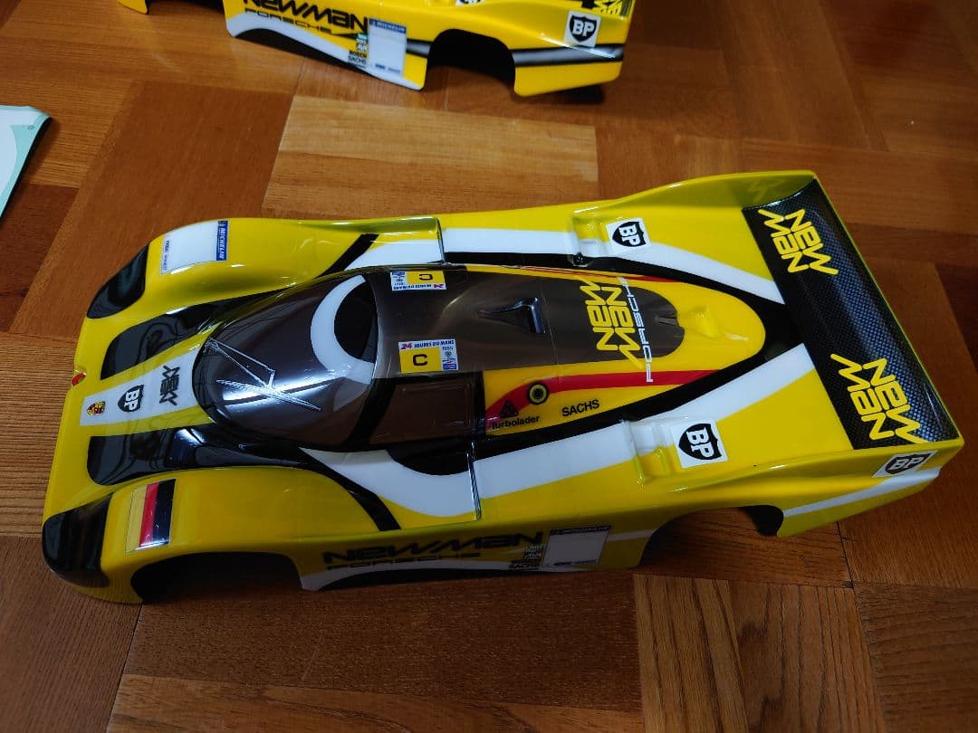 タミヤ 1/12RC ニューマン ポルシェ956 スペアボディ塗装済み【難あり】