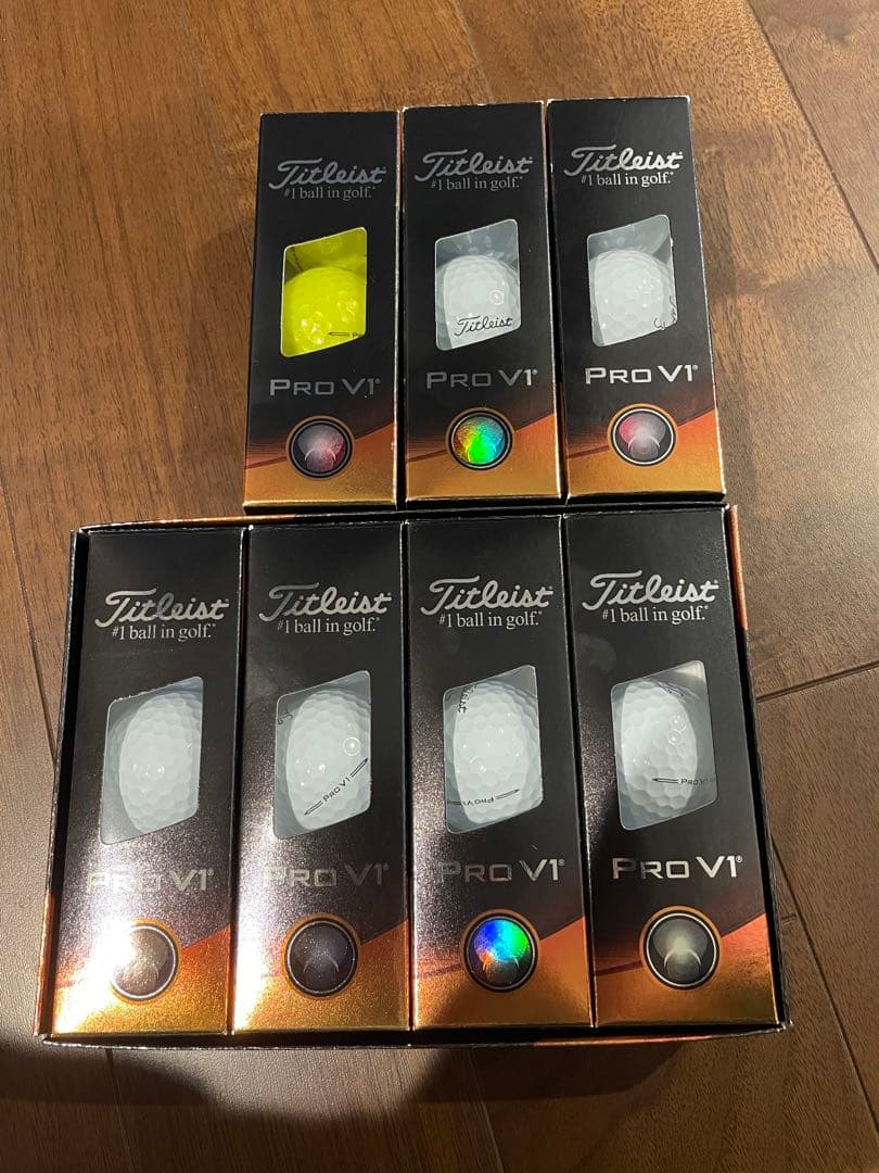 Titleist Pro V1 ゴルフボール 2023年 7スリーブ(21球)