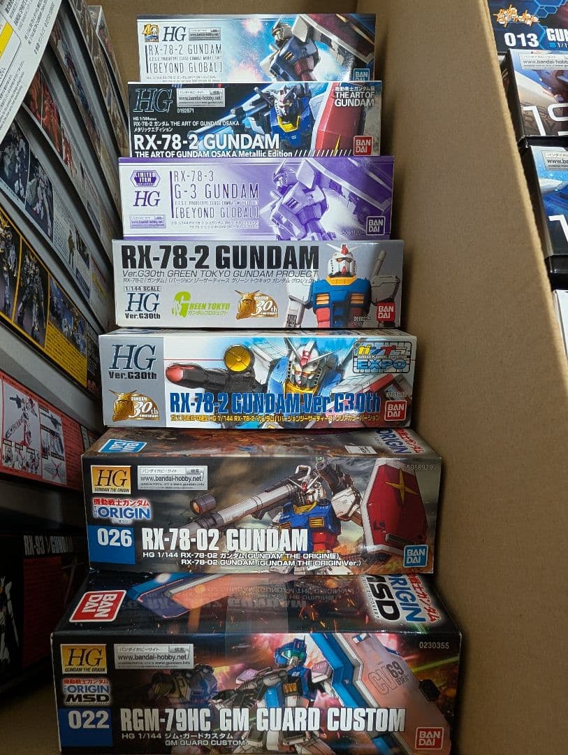 HGガンプラ　ガンダム系列まとめ売り&ジム・ガードカスタム