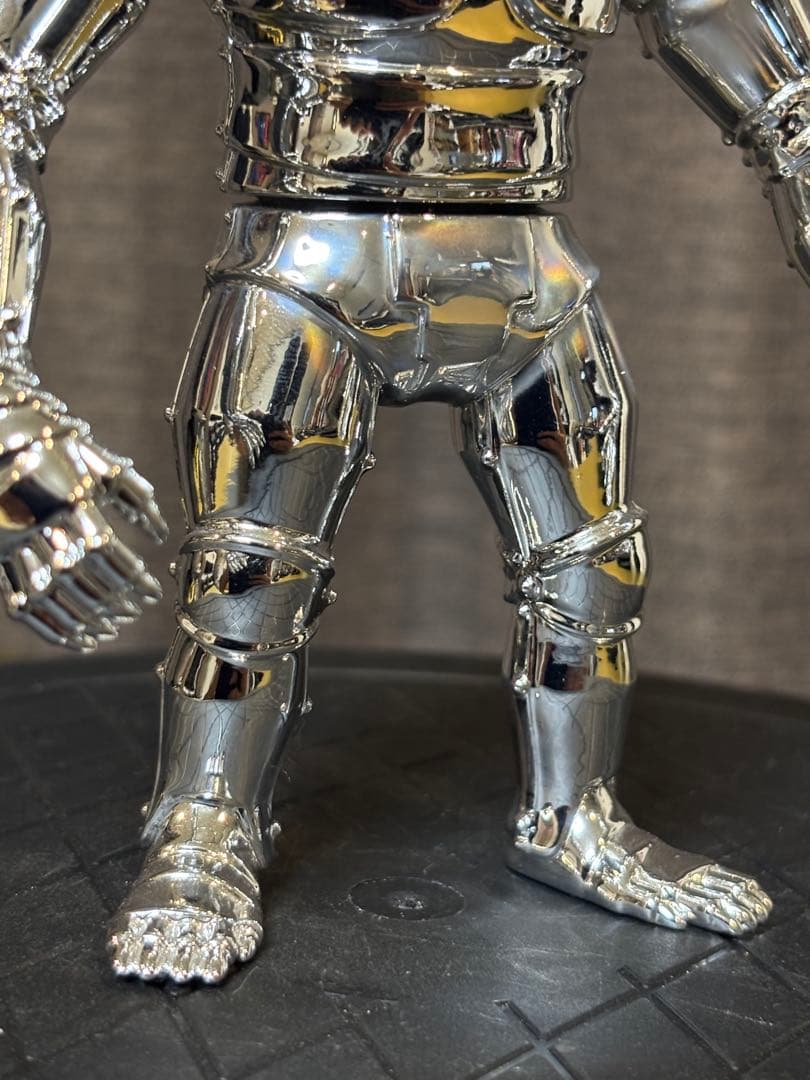 ワタ メカニコング 鏡面クロームメッキ仕様 ソフビ フィギュア オマケ付き