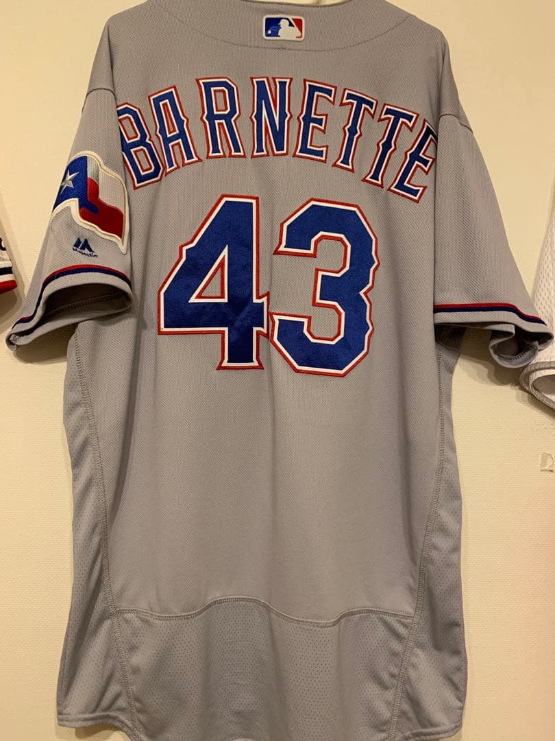 テキサスレンジャーズ 元ヤクルトスワローズ　バーネットユニフォーム サイズ46