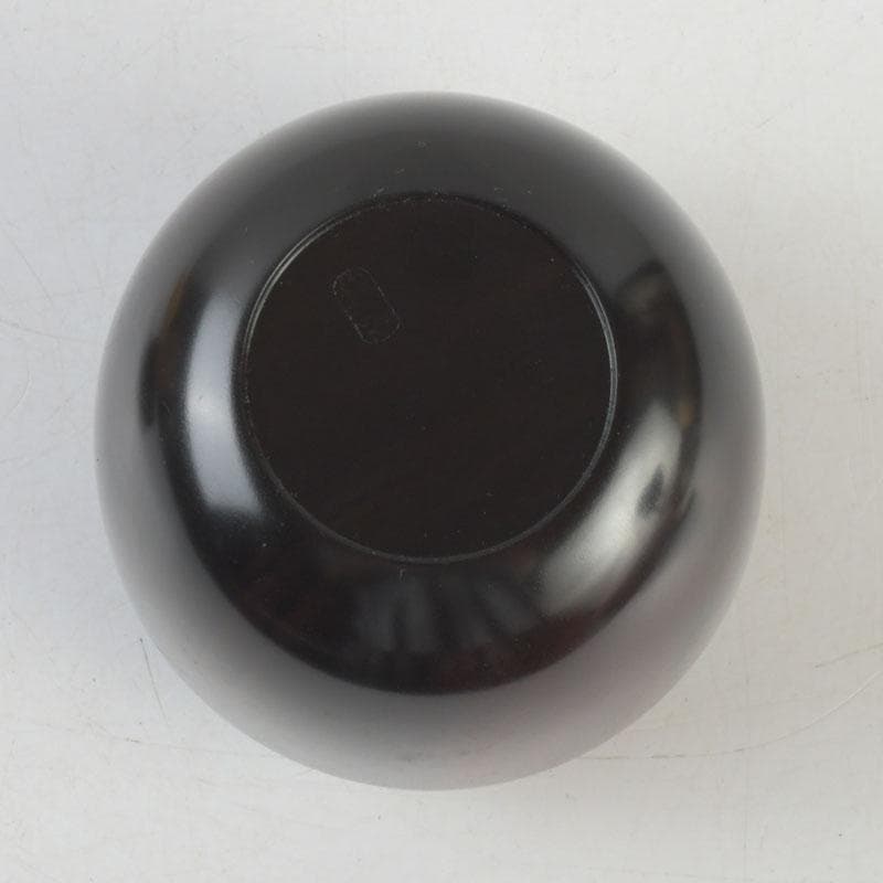 茶道具　山中塗　福田芳朗作　縞黒檀南天杢象嵌　壷々　大高棗　共布共箱　V9263