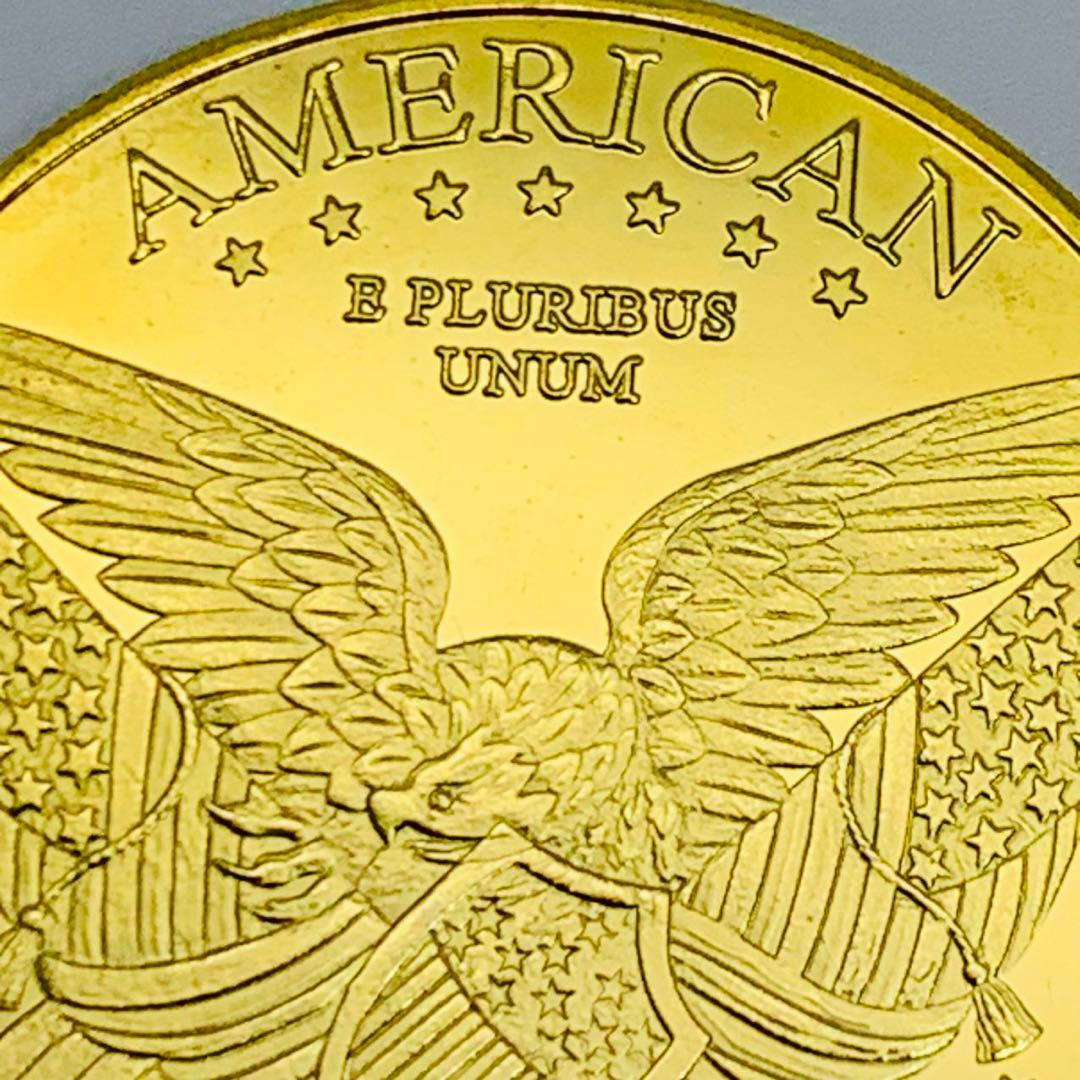 アメリカ コレクション メダル 自由の女神2枚セット　シルバー　コールド