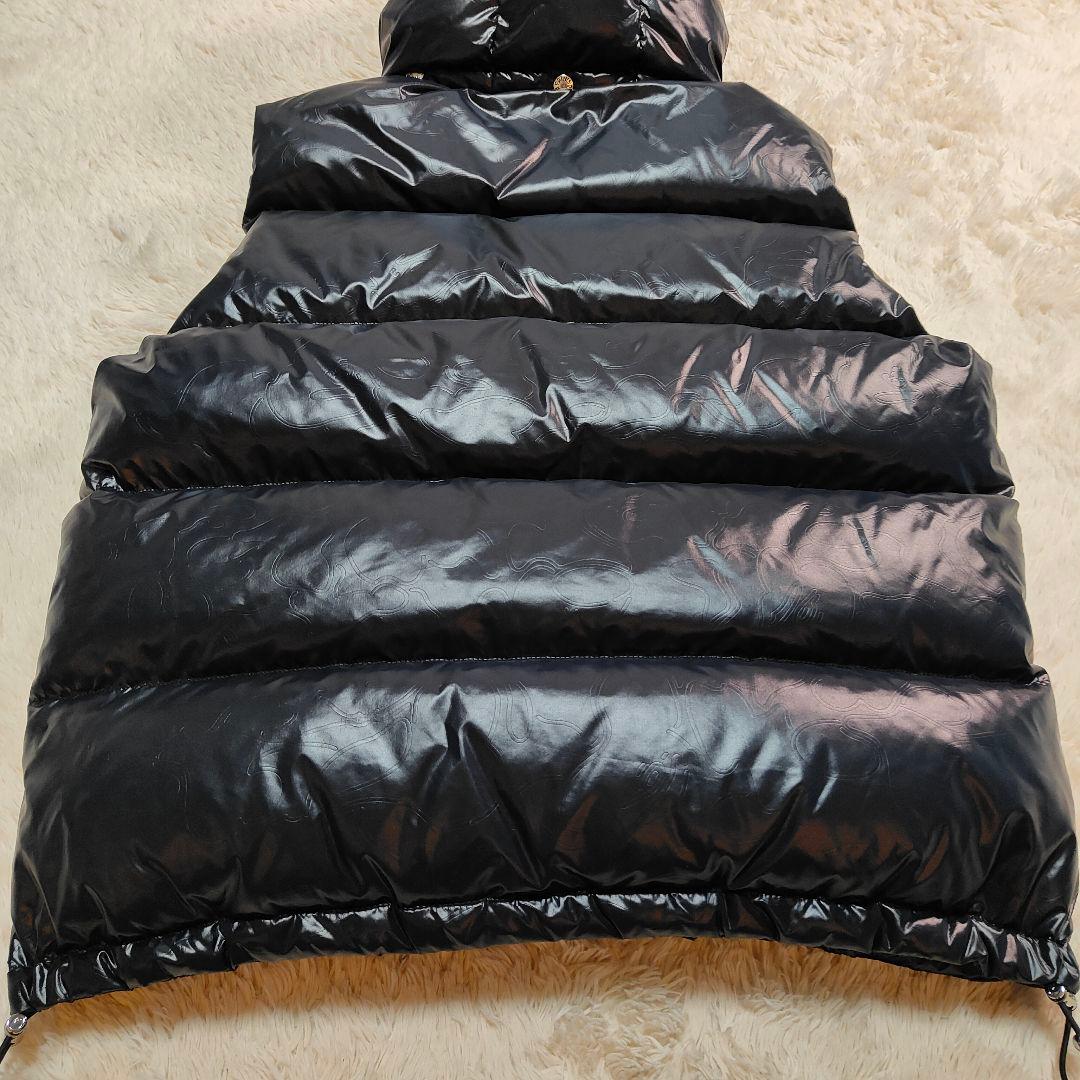 極美品✨カモフラ✨アベイシングエイプ 金属ロゴ 2WAY ダウンベスト ブラック