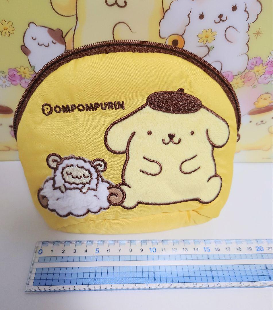 ポムポムプリン　羊シリーズ　ぬいぐるみ　マスコット　ポーチ