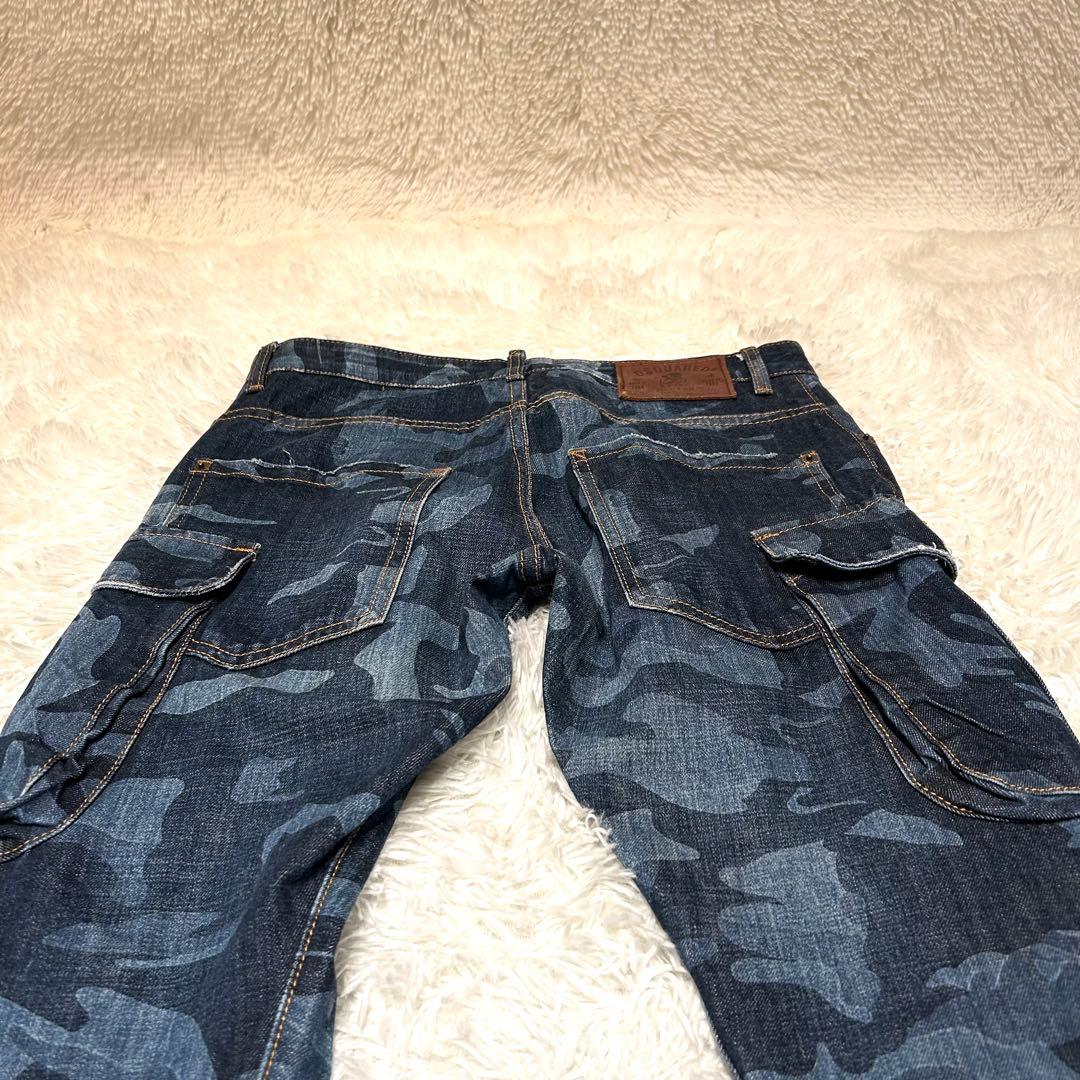 DSQUARED2 カモフラ ジーンズ 48 カーゴパンツデザイン 迷彩