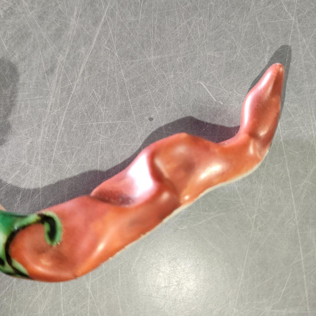 A1202-5/九谷焼/須田菁華/色絵唐辛子箸置5客/共箱/和食器/懐石道具/