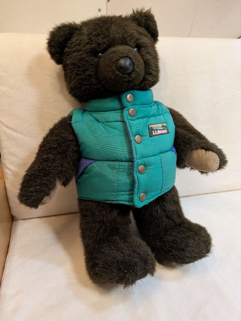 llbean teddy bear コラボ　ぬいぐるみ　ダウンベストベア 90s