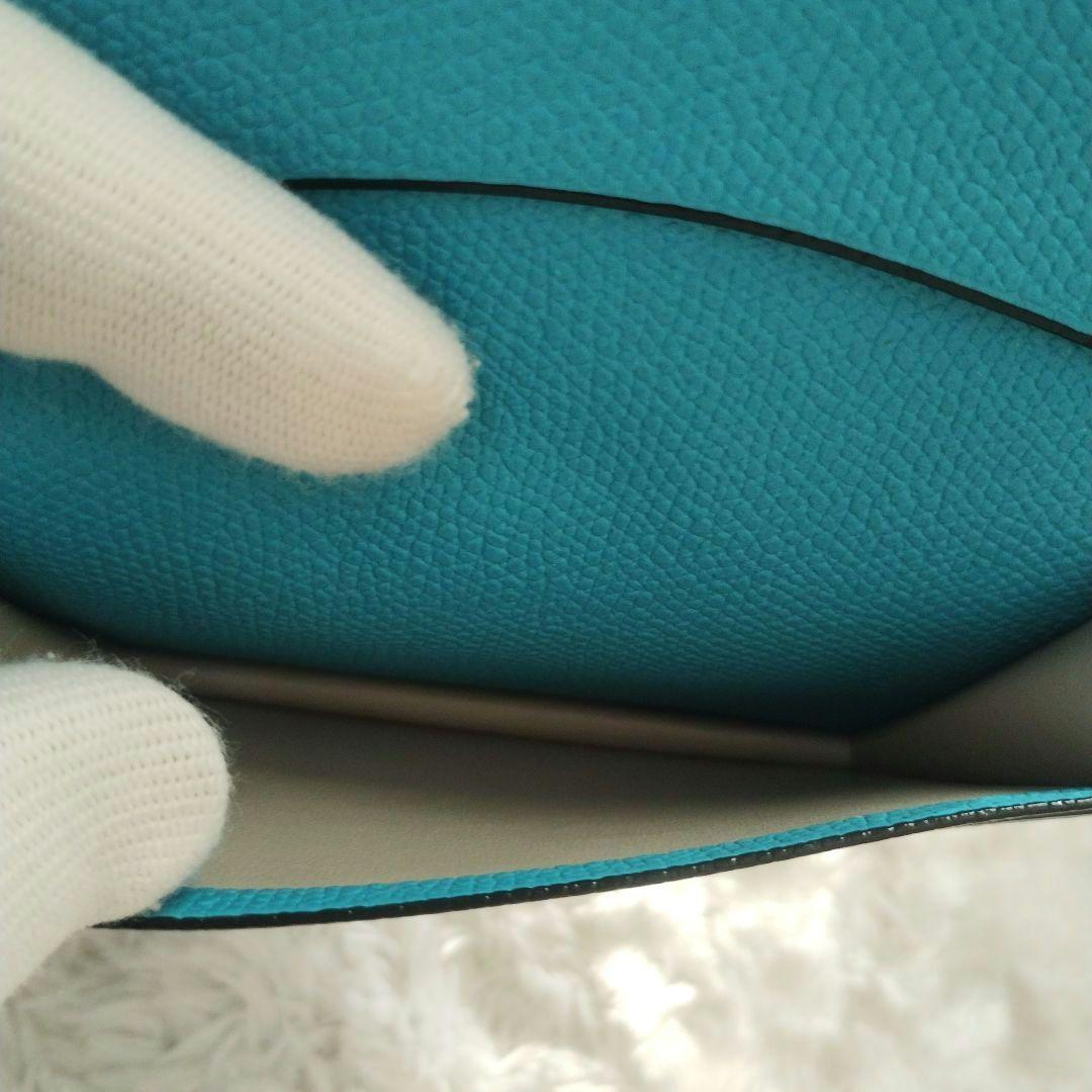 未使用品　ヴァレクストラ　名刺入れ　カードケース 　ブルー　グリーン　男女兼用