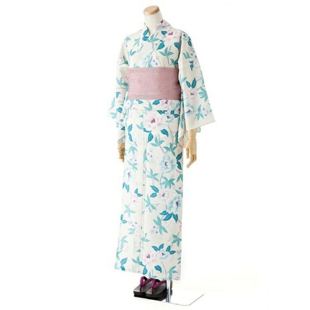 花柄 浴衣 撫松庵 シノワズリ ブルー【帯なし】