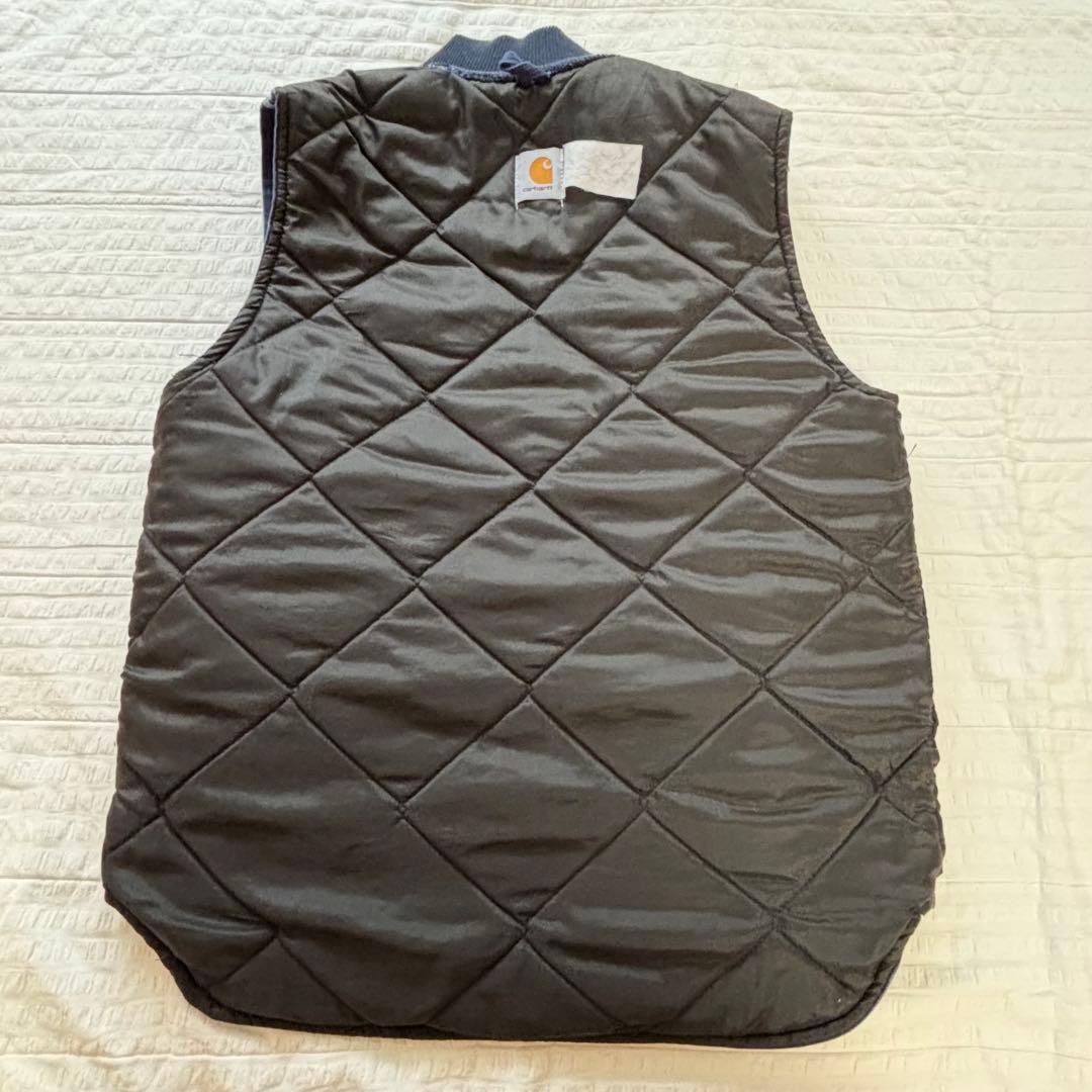 90's カーハート ベスト ネイビー ナス紺 フェード M ステューシー