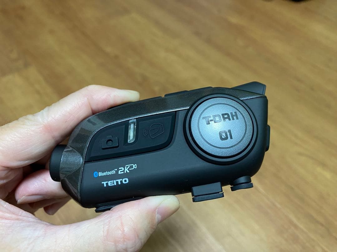 (中古)TEITO バイク用 2Kカメラ付インカムT-DRH-01 SDカード付