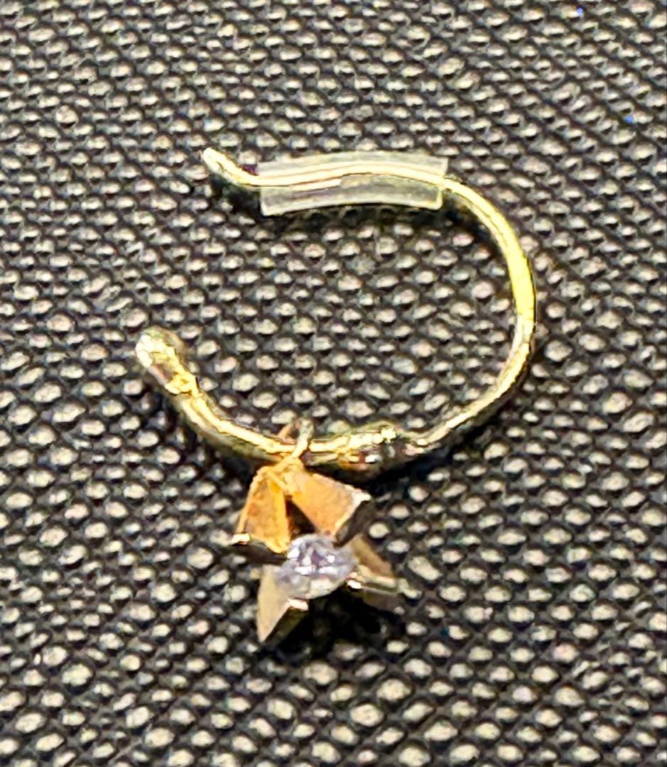 イロンデール　18kダイヤ　フックピアス