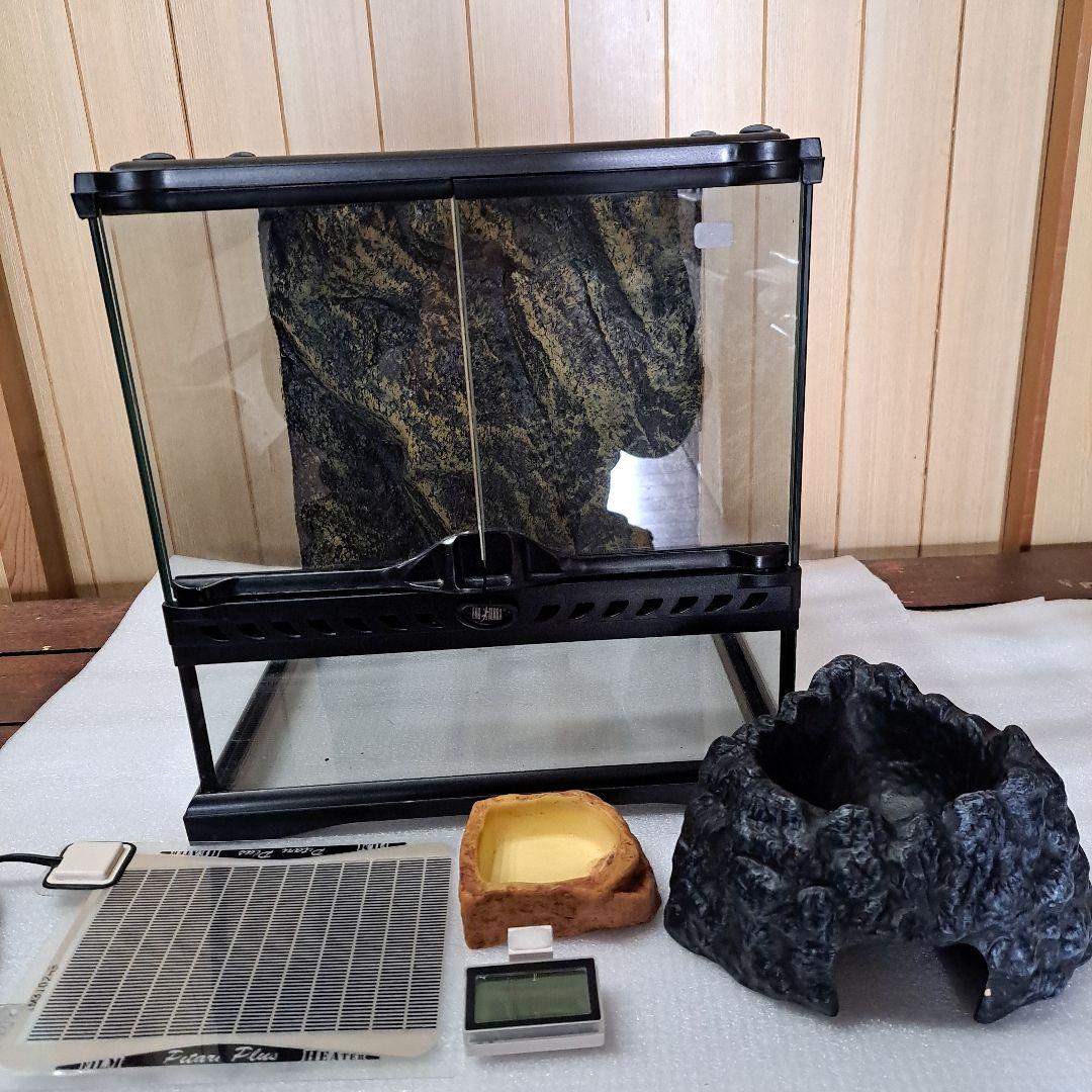 EXOTERRA グラステラリウム 3030 レオパ飼育セット