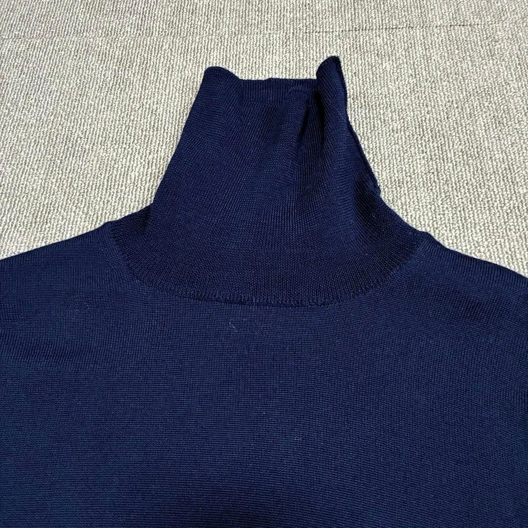 値下げ依頼 BEAMS F メリノウール タートルネックニット 50 イタリア製