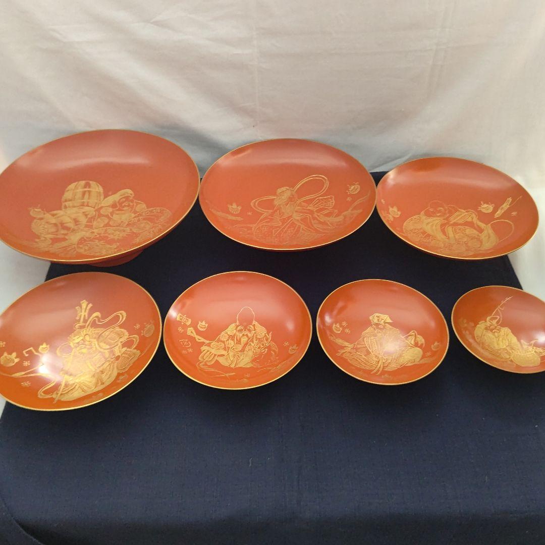 輪島塗 酒器セット(特大) 七種 七福神 坂久漆器製造本舗