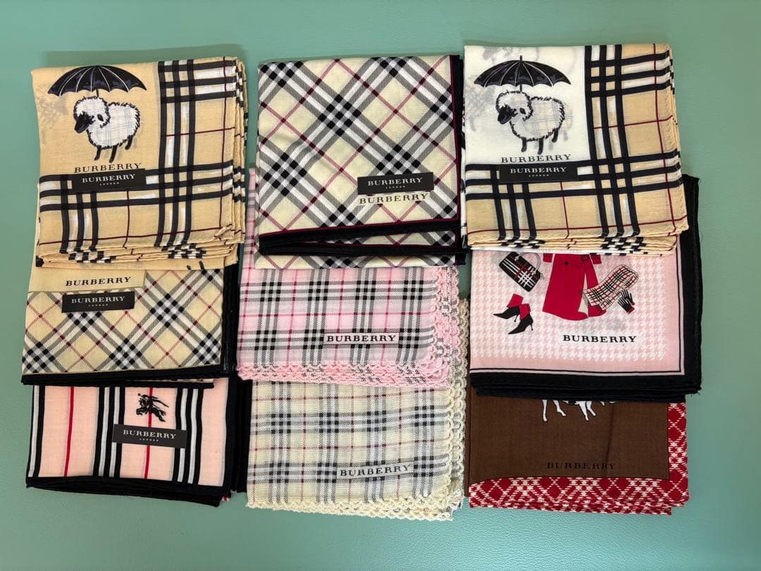 Burberry レディースハンカチセット 9枚セット