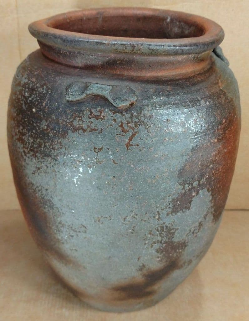 ボチャ【本物保証】古備前三耳種壷 桃山時代 古備前鑑定委員会鑑定書付≪干≫