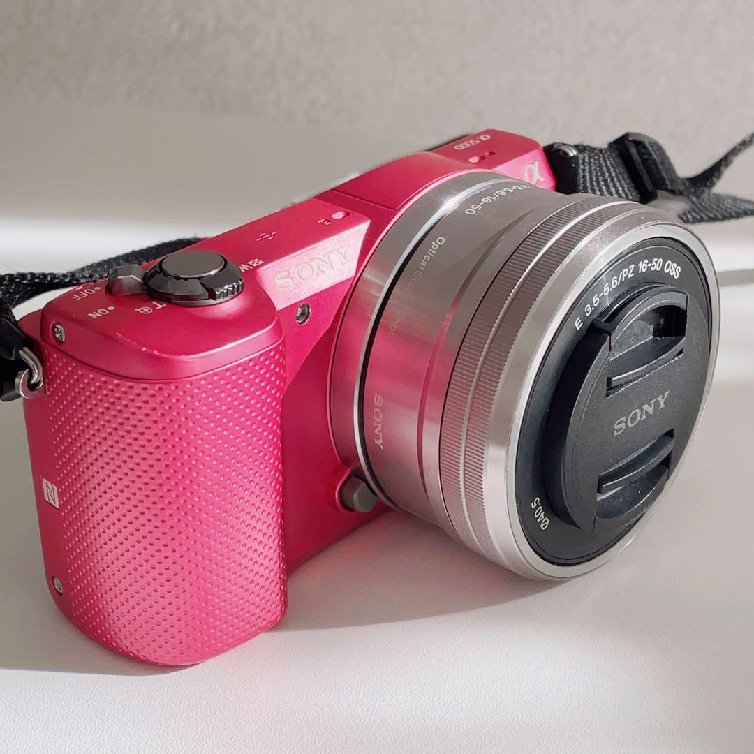 SONY α5000 ILCE-5000 パワーズームレンズキット ピンク