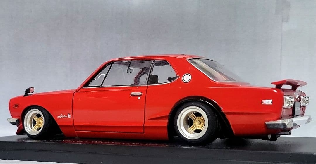 1/24　スカイライン改　ハコスカ2Dr　GT-R　シャドー　ホイール　深リム