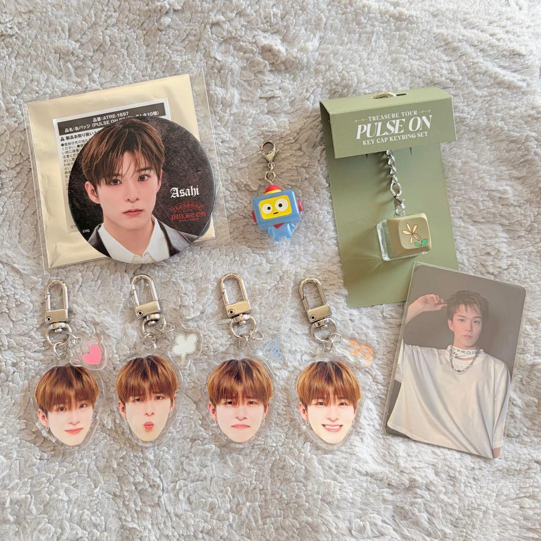 TREASURE アサヒ 喜怒哀楽 顔アクキー PLUSE ON ソウルコン