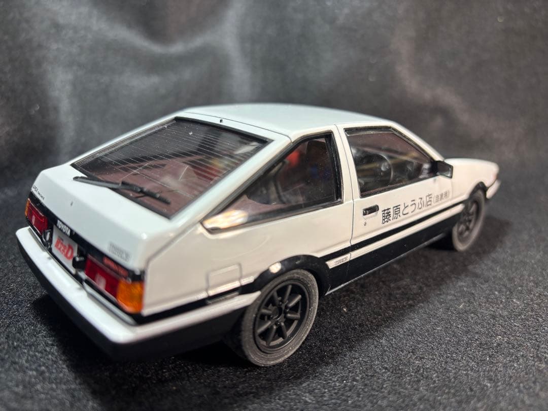 イニシャルD 藤原拓海　AE86トレノ　アオシマ1/24 全塗装完成品