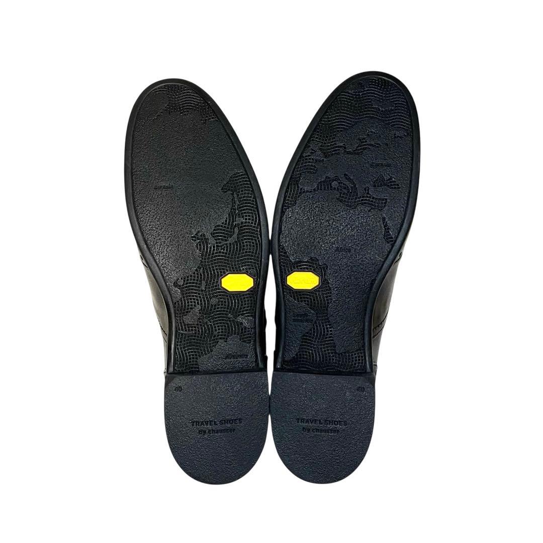 【新品同等品】◾️ショセ◾️トラベルシューズ◾️ウイングチップ◾️ビブラム◾️ブラック