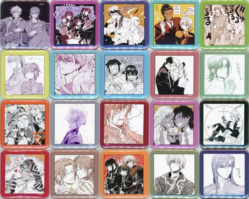 D.Gray-man ましかく 缶バッジ コンプリートセット