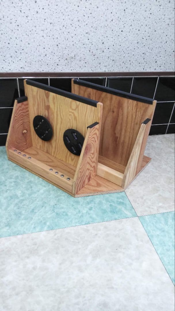 スノーボードディスプレイスタンドラック２本用カラーウィールナット　ハンドメイド