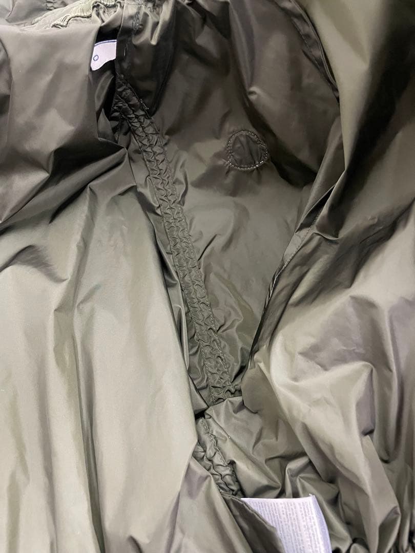 モンクレール　トレンチコート　レインコート　フリル　カーキ　モッズコート　0