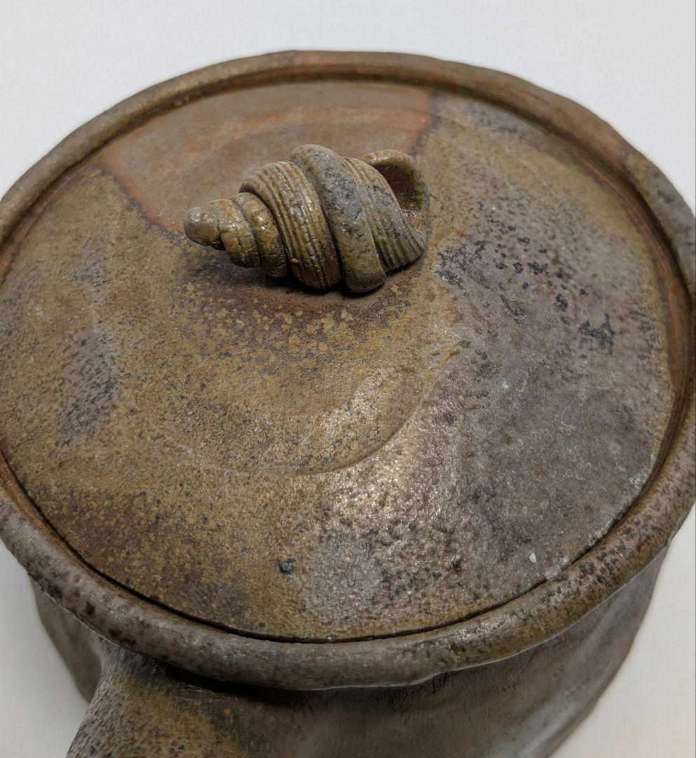 木村春芳 備前焼 手造急須 用心箱 貝摘み 煎茶器 煎茶道具 食器 たたら作り