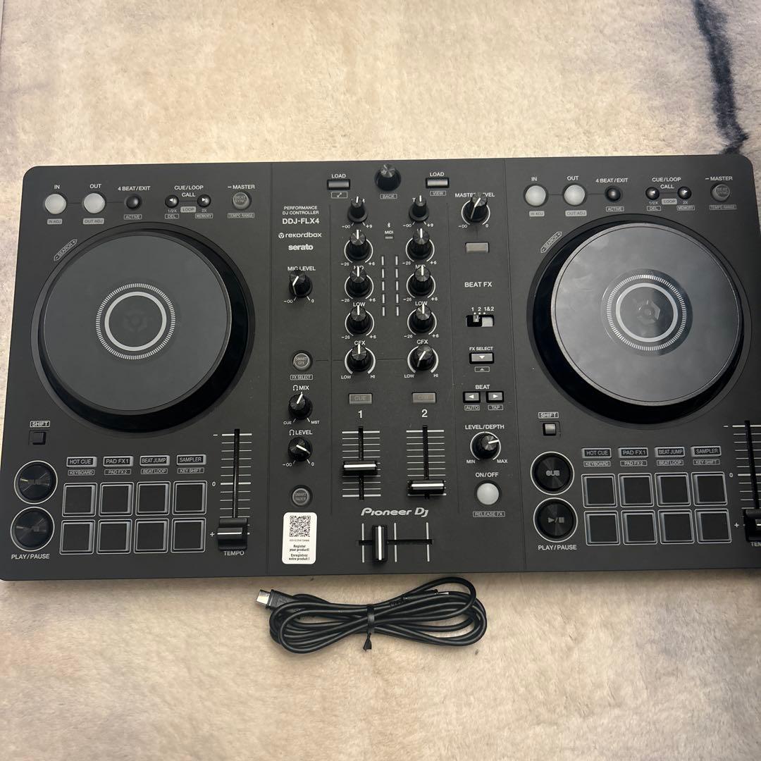 Pioneer DDJ-FLX4 DJコントローラー typeCケーブル付