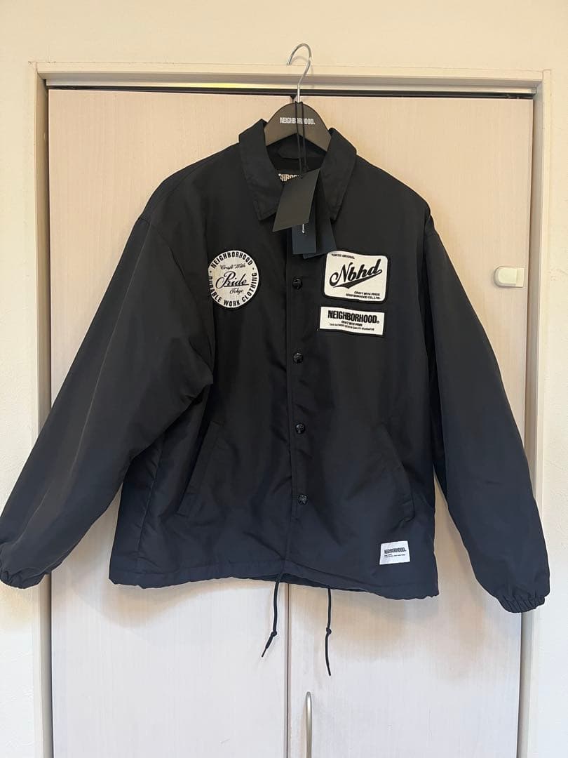NEIGHBORHOOD ブラック ナイロンジャケット SM