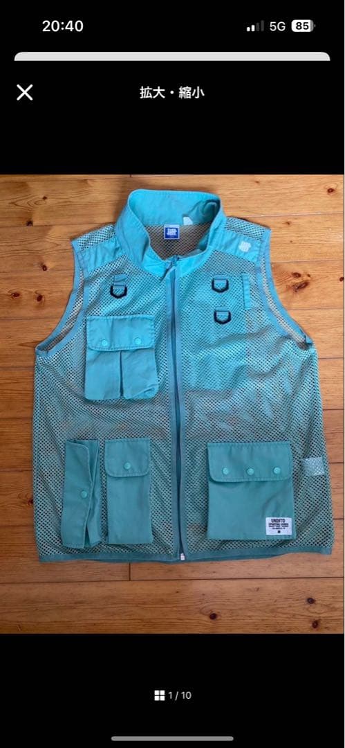 フィッシングベスト メッシュ 5ポケット