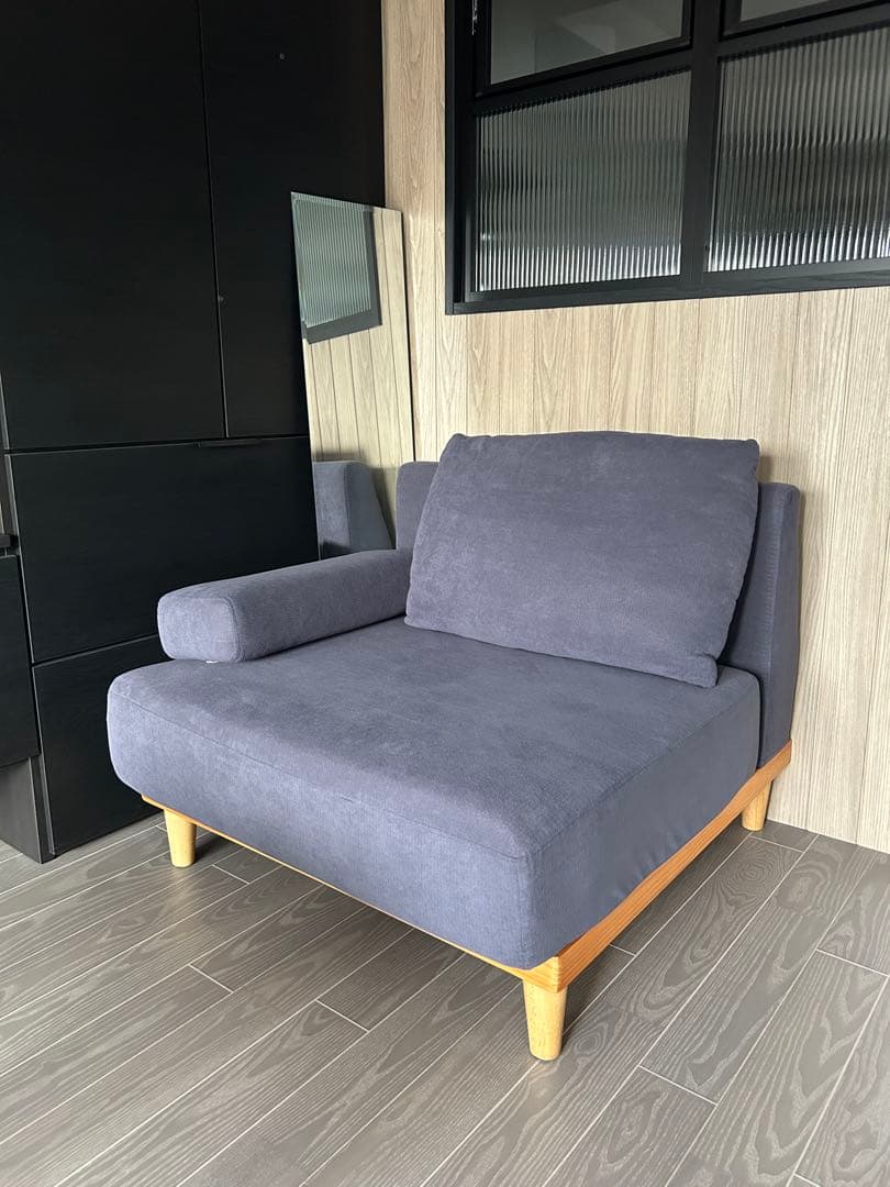 1人掛けソファ Soroi（大）　ブルーグレー