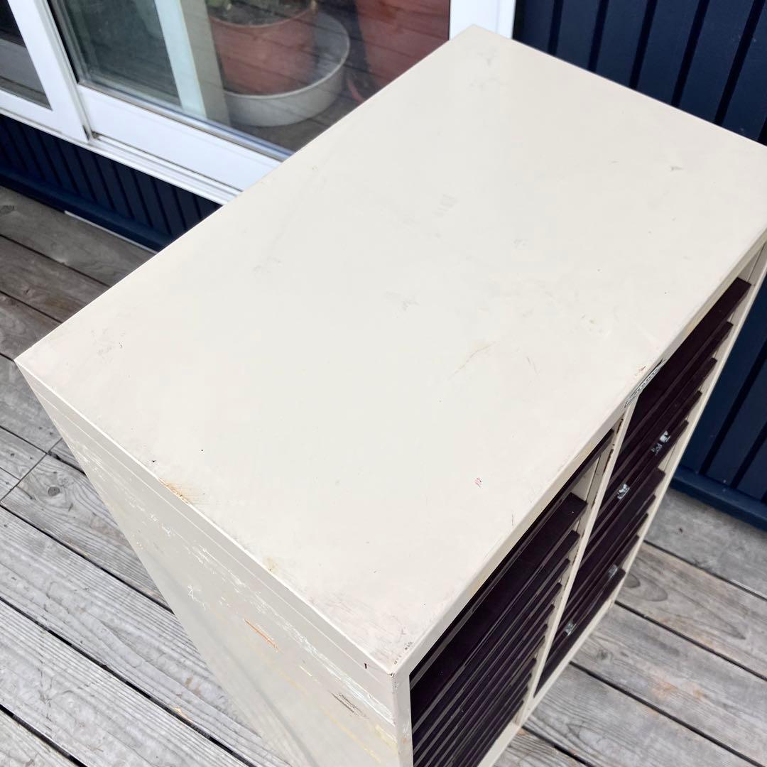 ② インダストリアル ライオン スチールキャビネット 書類入れ カルテケース