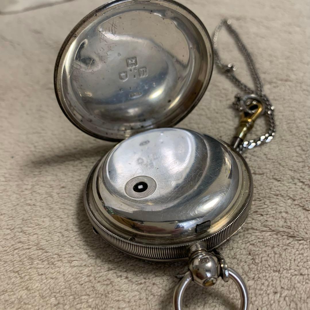 懐中時計　銀　可動品